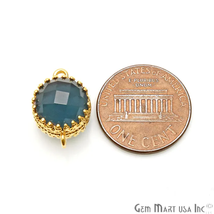 DIY Tanzanite Gold Plated Prong Setting Double Side Gemstone Connector GemmartUSA PreStyled Sets