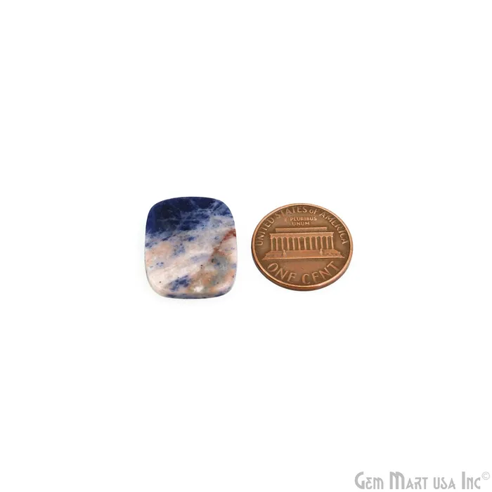 Earrings GemMartUSA Sodalite Cushion Shape 21X17mm Loose Gemstone For Earring Pair
