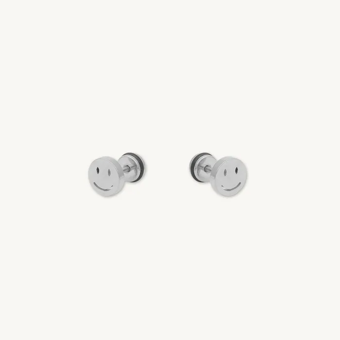Earrings Unisex Smiley Face Stud Earrings Camile Stone