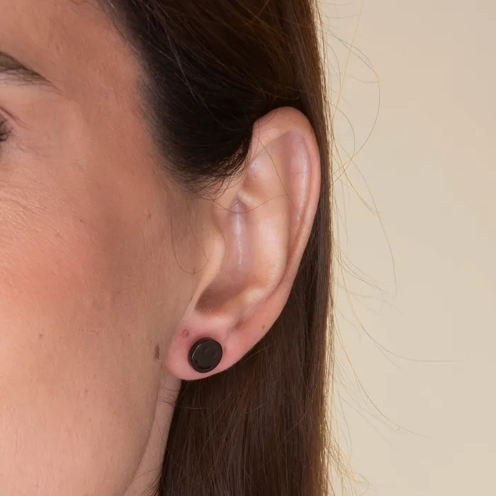 Earrings Unisex Smiley Face Stud Earrings Camile Stone