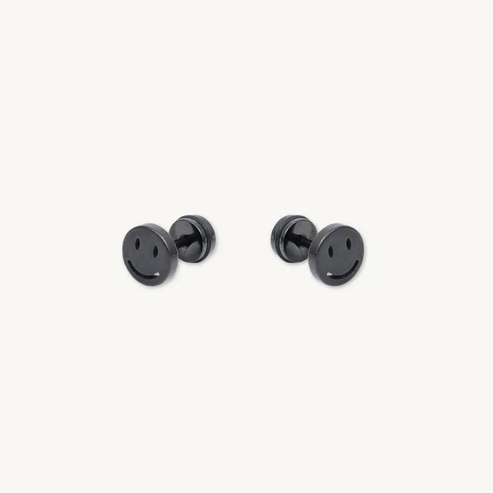Earrings Unisex Smiley Face Stud Earrings Camile Stone