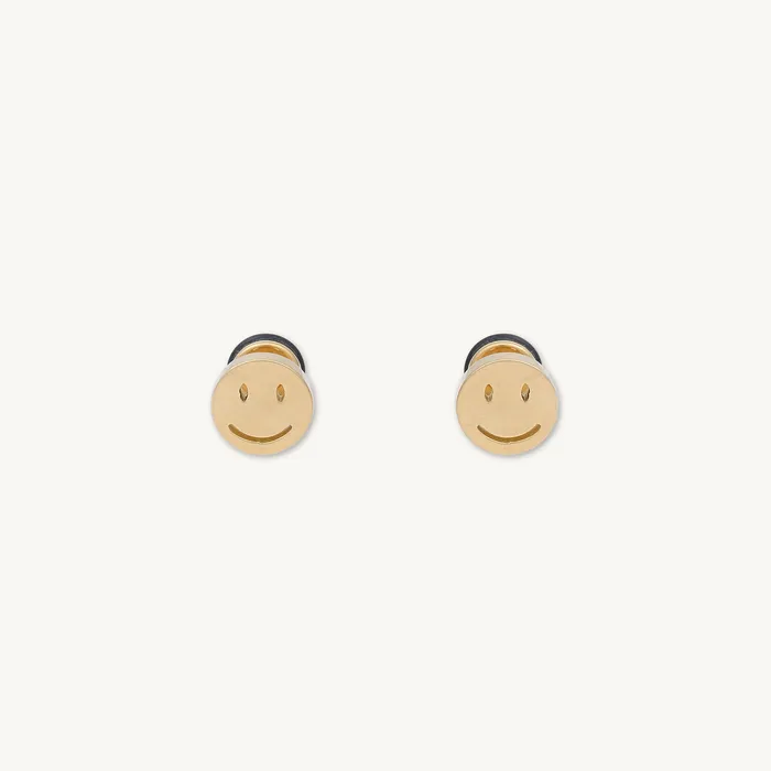 Earrings Unisex Smiley Face Stud Earrings Camile Stone