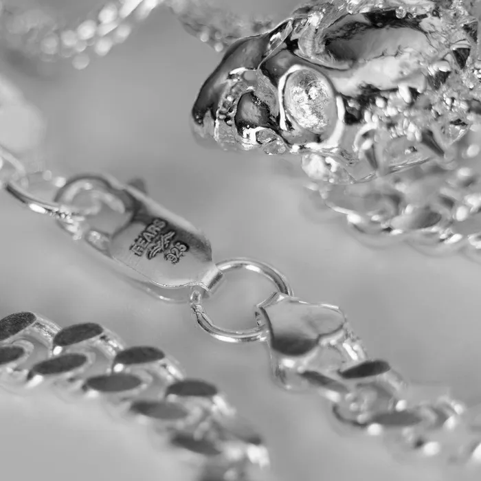 FEARS 925 Necklaces Dual Spines Pendant Sterling Silver