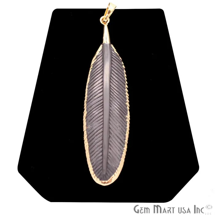 GemMartUSA Black Feather PendantGold Feather NecklaceFeather Choker CharmBoho Gold NecklaceCHPR50088 Necklaces GemMartUSA Black Feather PendantGold Feather NecklaceFeather Choker CharmBoho Gold NecklaceCHPR50088 Necklaces