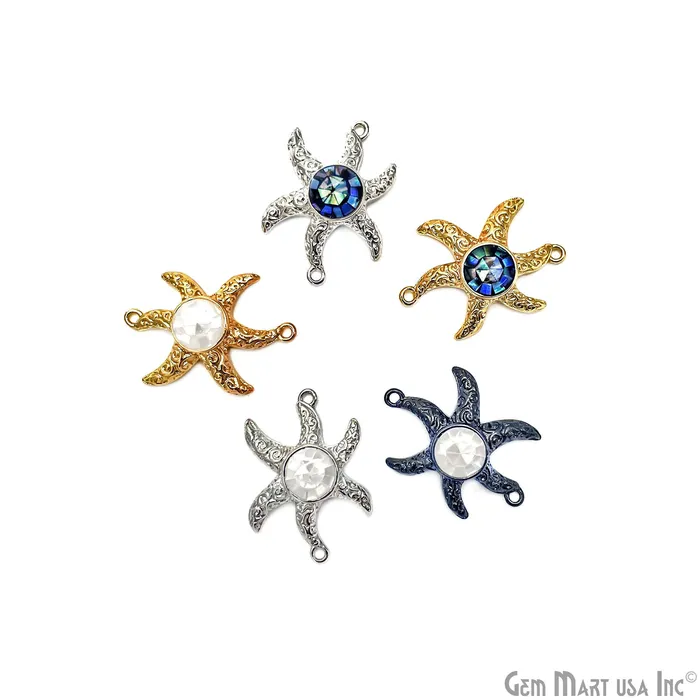 GemMartUSA Bracelets Starfish Charm Finding 25mm Star Pendant Bracelet Charm GemMartUSA Bracelets Starfish Charm Finding 25mm Star Pendant Bracelet Charm