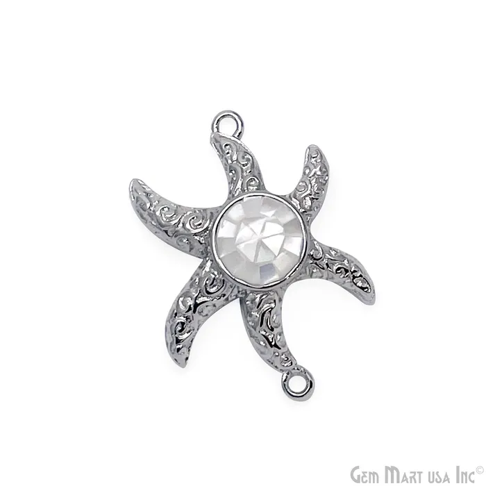 GemMartUSA Bracelets Starfish Charm Finding 25mm Star Pendant Bracelet Charm GemMartUSA Bracelets Starfish Charm Finding 25mm Star Pendant Bracelet Charm