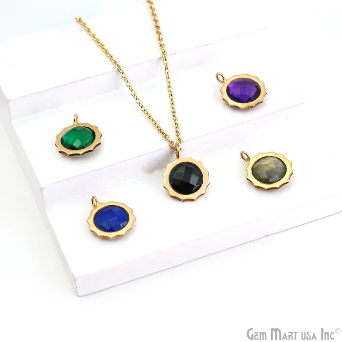 GemMartUSA Necklaces Sun Shaped Pendant Connector Gold Plated Single Bail 18x14mm DIY Jewelry Connector Pendant GemMartUSA Necklaces Sun Shaped Pendant Connector Gold Plated Single Bail 18x14mm DIY Jewelry Connector Pendant