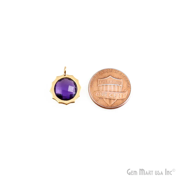 GemMartUSA Necklaces Sun Shaped Pendant Connector Gold Plated Single Bail 18x14mm DIY Jewelry Connector Pendant GemMartUSA Necklaces Sun Shaped Pendant Connector Gold Plated Single Bail 18x14mm DIY Jewelry Connector Pendant