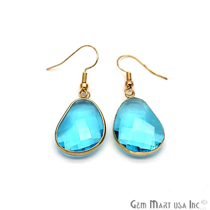 Hook Earrings Dangle Earrings Gold Plated Hook Earrings Gemstone Earrings CHPR4 GemMartUSA Earrings