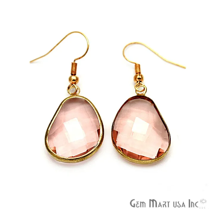 Hook Earrings Dangle Earrings Gold Plated Hook Earrings Gemstone Earrings CHPR4 GemMartUSA Earrings