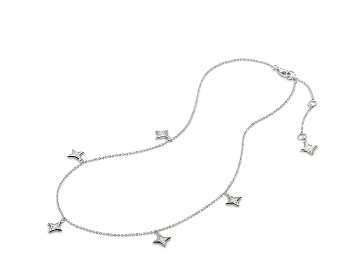 Kit Heath Necklaces CLEARANCE Kit Heath Starburst Dangle Station Necklace SI1238 Kit Heath Necklaces CLEARANCE Kit Heath Starburst Dangle Station Necklace SI1238