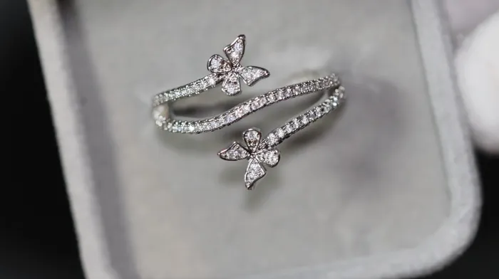 Lab Diamonds London Diamond Butterfly Ring Butterfly Ring Womens Diamond Ring Womens Butterfly Ring Rings