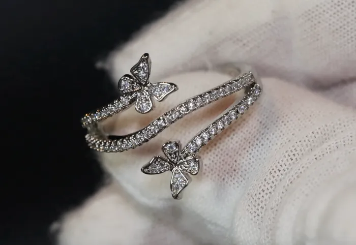 Lab Diamonds London Diamond Butterfly Ring Butterfly Ring Womens Diamond Ring Womens Butterfly Ring Rings