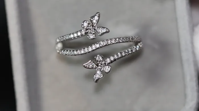 Lab Diamonds London Diamond Butterfly Ring Butterfly Ring Womens Diamond Ring Womens Butterfly Ring Rings