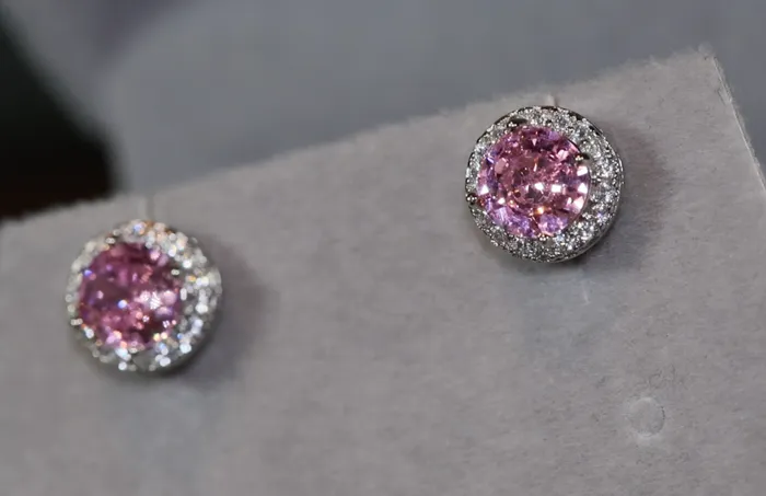 Lab Diamonds London Earrings Pink Diamond Earrings Womens Earrings Stud Earrings