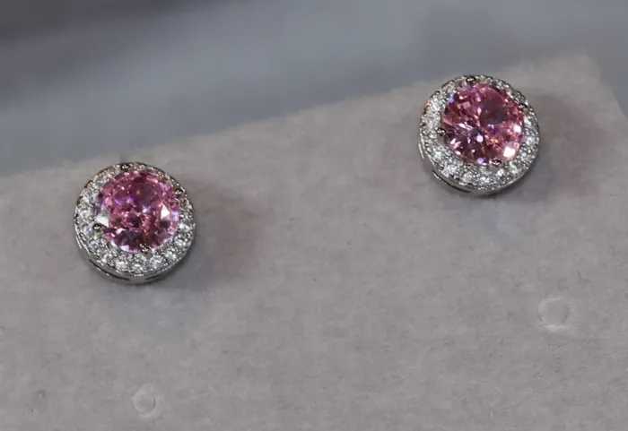 Lab Diamonds London Earrings Pink Diamond Earrings Womens Earrings Stud Earrings