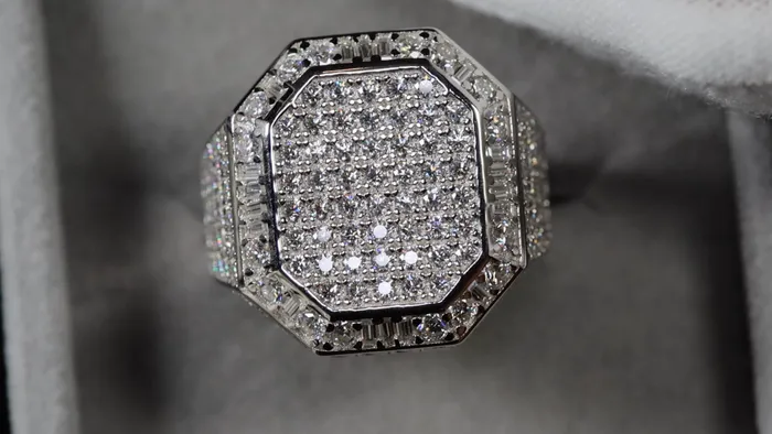 Lab Diamonds London Rings VVS1 Moissanite Hip Hop Ring Moissanite Iced Ring Big Moissanite Diamond Rings
