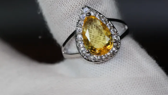 Lab Diamonds London Rings Yellow Diamond Ring Yellow Diamond Engagement Rings Canary Yellow Diamond Ring Pear Shape Ring Pear Engagement Ring Teardrop Ring