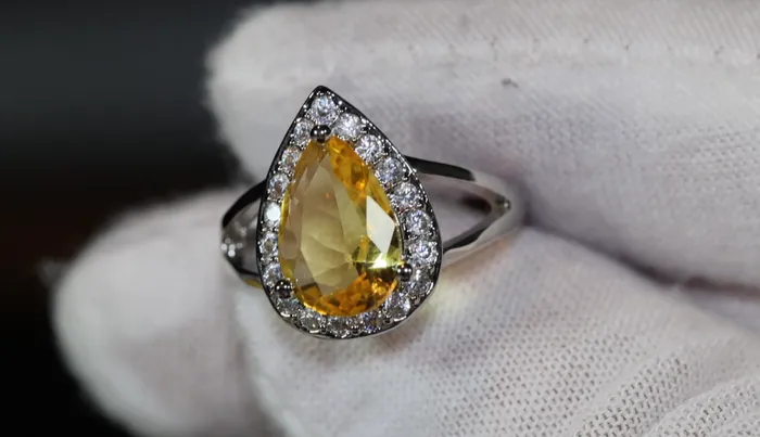 Lab Diamonds London Rings Yellow Diamond Ring Yellow Diamond Engagement Rings Canary Yellow Diamond Ring Pear Shape Ring Pear Engagement Ring Teardrop Ring