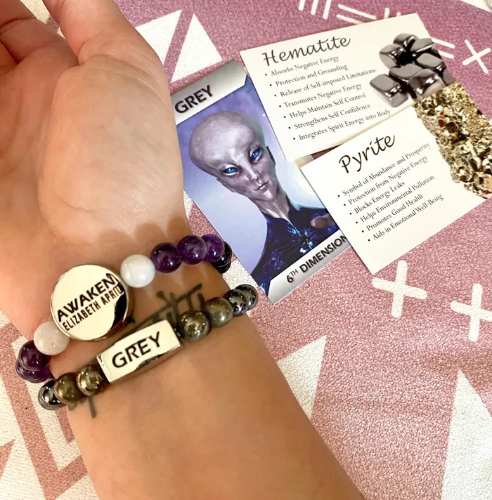 Lily Rose Jewelry Co Bracelets Limited Master Awakener 10mm Collection Elizabeth April AWAKEN Species Set of 7 Stretch Bracelet
