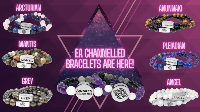Lily Rose Jewelry Co Bracelets Limited Master Awakener 10mm Collection Elizabeth April AWAKEN Species Set of 7 Stretch Bracelet