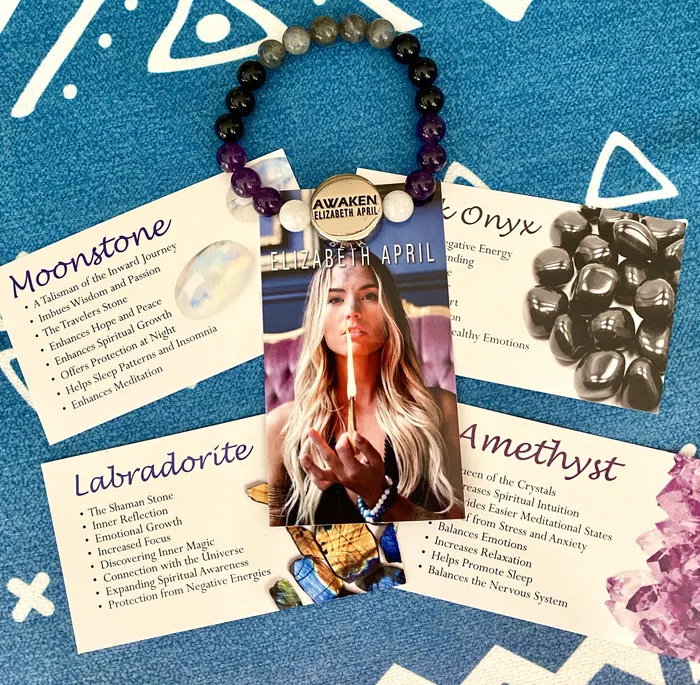 Lily Rose Jewelry Co Bracelets Limited Master Awakener 10mm Collection Elizabeth April AWAKEN Species Set of 7 Stretch Bracelet