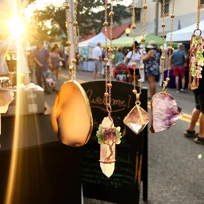 Lily Rose Jewelry Necklaces Ethereal Limited Amethyst Angel Wing Sliced Geode Pendant 18 Gold Necklace