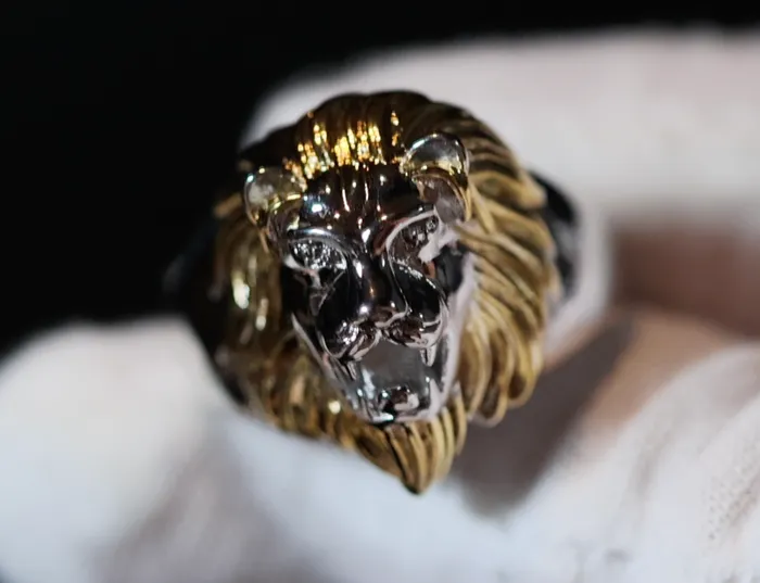 Lion Ring Silver Lion Ring Leo ring Lion rings Lion Face Ring Sphinx ring Lab Diamonds London Rings