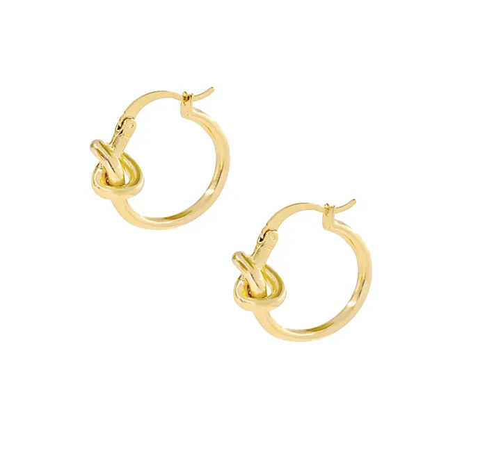 Mai Dsire Earrings GOLD KNOT HOOP EARRINGS SAMPLE