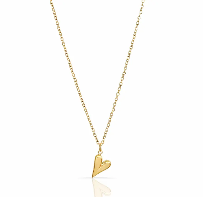 Mai Dsire Necklaces SADIE DAINTY GOLD HEART PENDANT NECKLACE