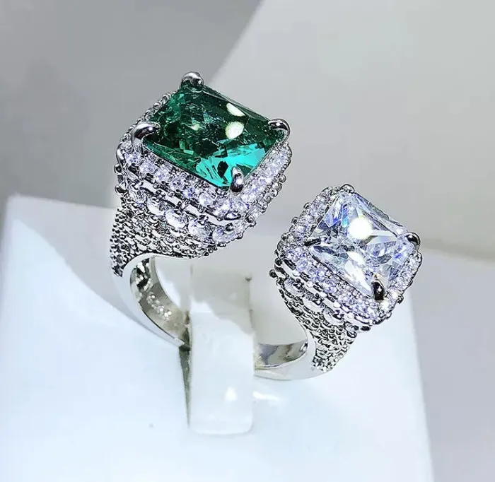 Minx London Rings Engagement Ring Green Diamond Ring Womens Promise Ring Aquamarine Engagement Ring Green Engagement Ring Tourmaline Ring Ring