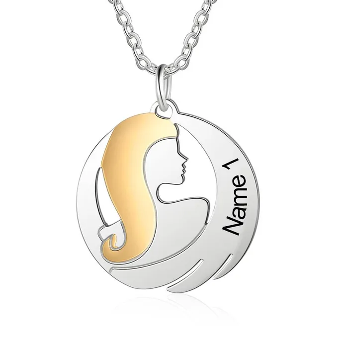 Necklaces Personalized Jewel Sister Love Custom Sterling Silver Necklace