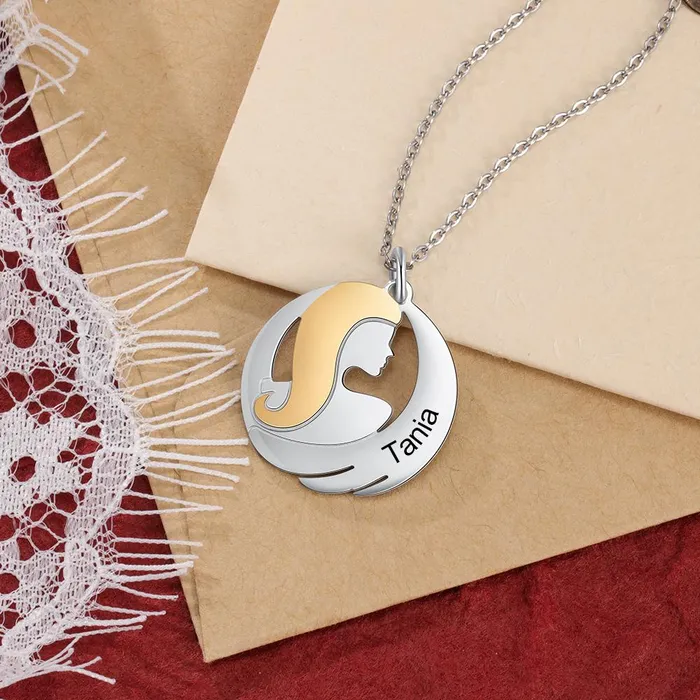 Necklaces Personalized Jewel Sister Love Custom Sterling Silver Necklace