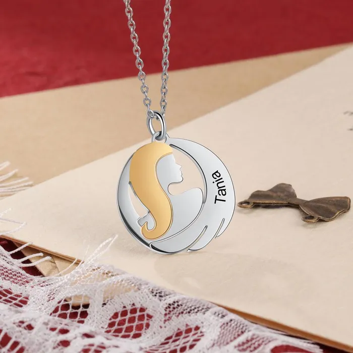 Necklaces Personalized Jewel Sister Love Custom Sterling Silver Necklace
