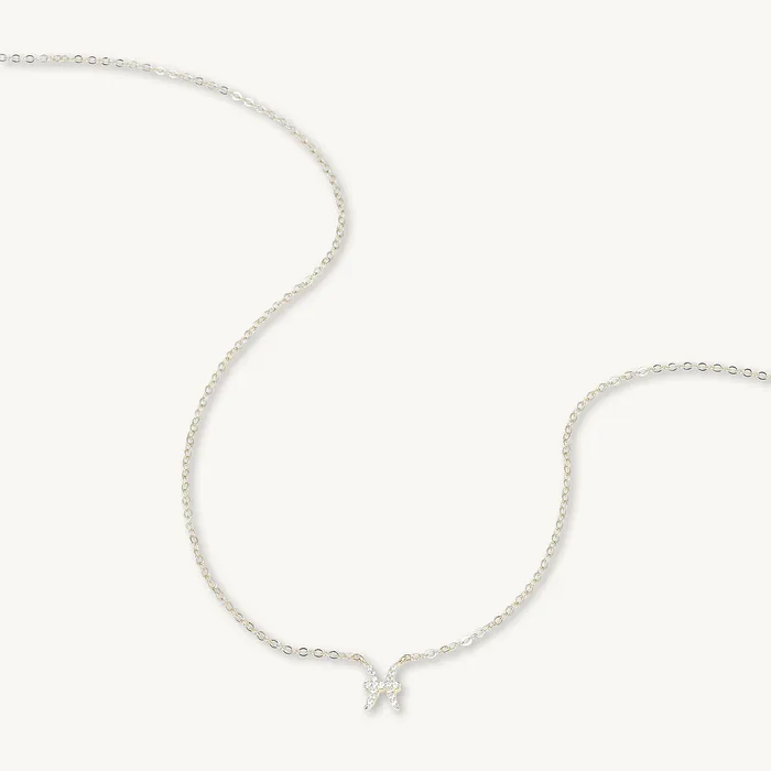 Necklaces Pisces Sapphire Charm Zodiac Star Sign Necklace Camile Stone