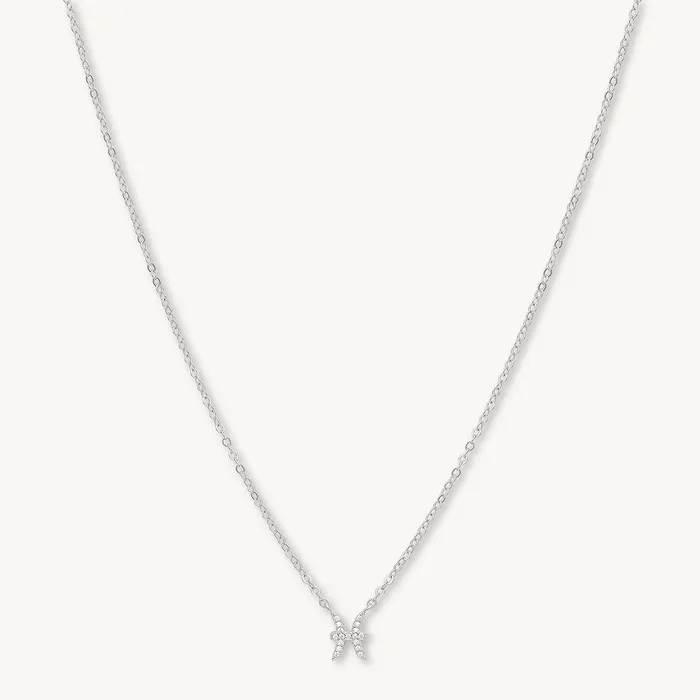 Necklaces Pisces Sapphire Charm Zodiac Star Sign Necklace Camile Stone
