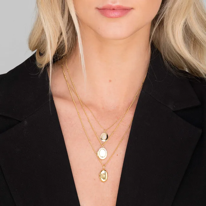 Oval Moonstone Pendant Necklace Camile Stone Necklaces
