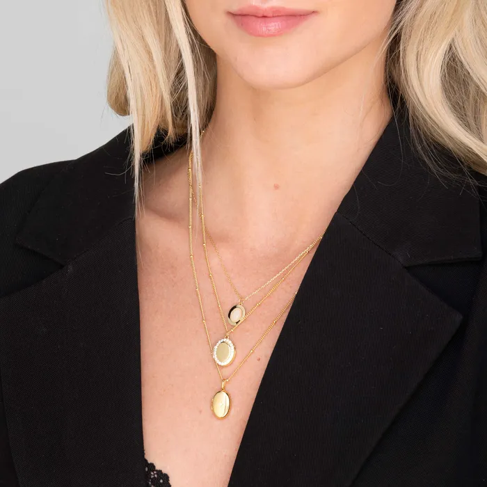 Oval Moonstone Pendant Necklace Camile Stone Necklaces