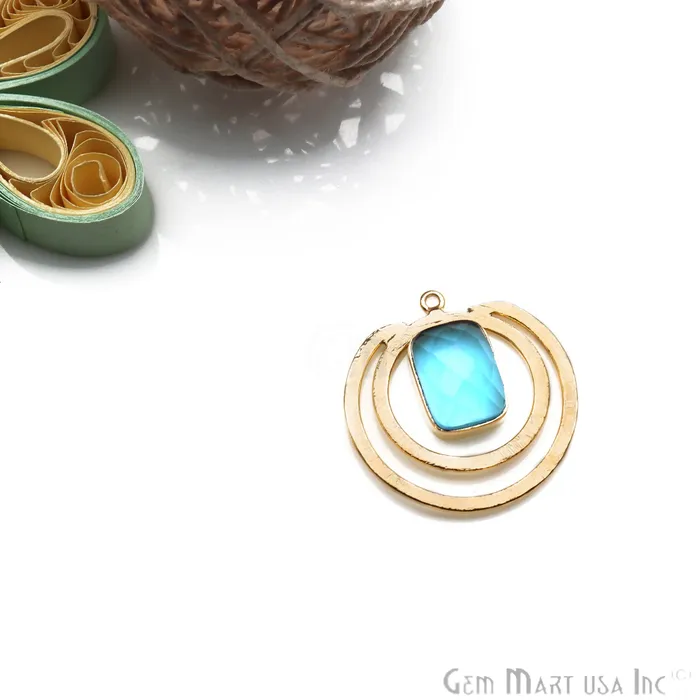 PreStyled Sets GemmartUSA DIY Gemstone Gold Plated 30mm Loop Chandelier Connector 1PC PreStyled Sets GemmartUSA DIY Gemstone Gold Plated 30mm Loop Chandelier Connector 1PC