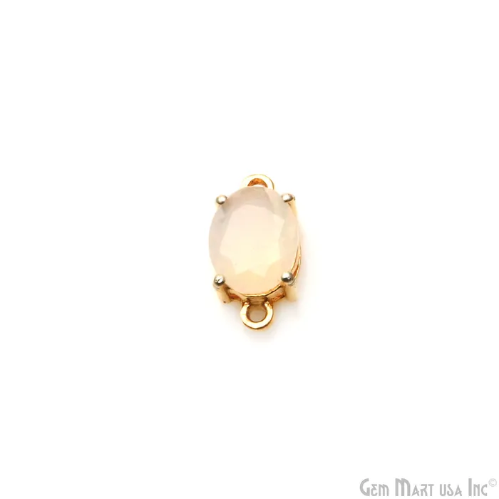 PreStyled Sets GemMartUSA Ethiopian Opal Prong Setting Gold Plated Gemstone Connector PreStyled Sets GemMartUSA Ethiopian Opal Prong Setting Gold Plated Gemstone Connector