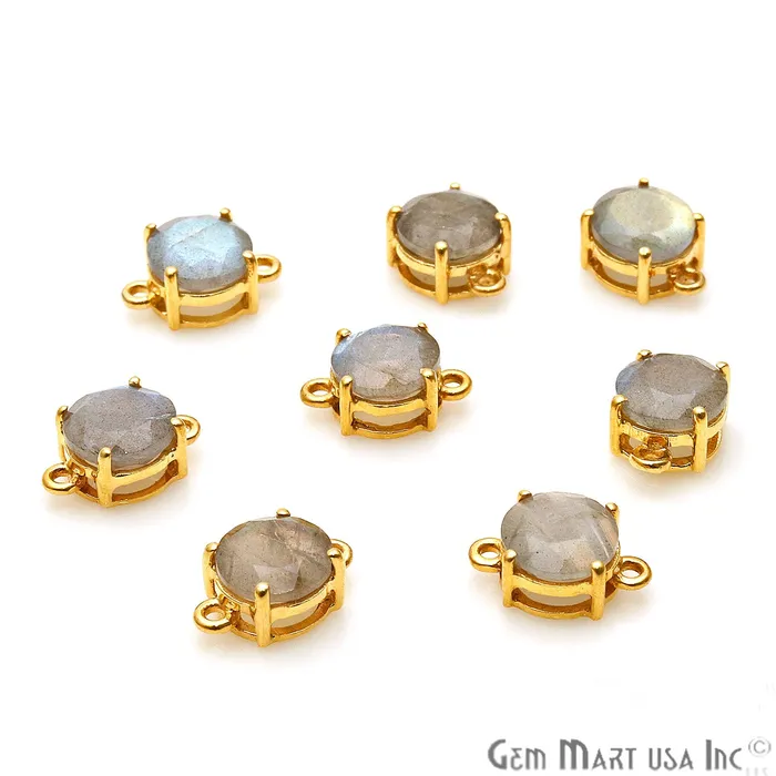 PreStyled Sets GemMartUSA Labradorite Prong Setting Gold Plated Flashy Gemstone Connector PreStyled Sets GemMartUSA Labradorite Prong Setting Gold Plated Flashy Gemstone Connector