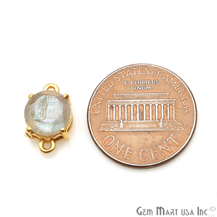 PreStyled Sets GemMartUSA Labradorite Prong Setting Gold Plated Flashy Gemstone Connector