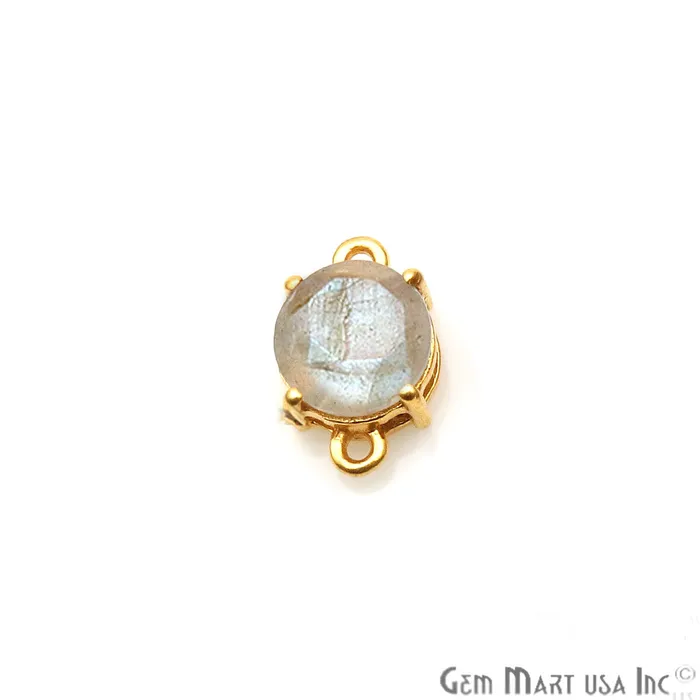 PreStyled Sets GemMartUSA Labradorite Prong Setting Gold Plated Flashy Gemstone Connector