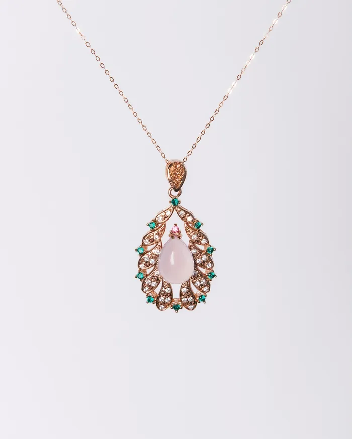 Raindrop Lavender Necklace Monarch and Muse Necklaces
