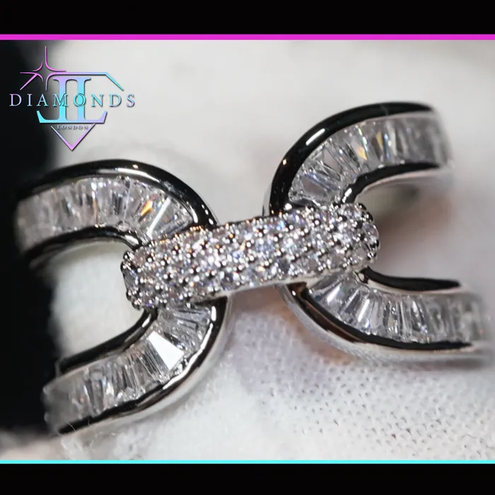 Rings Baguette Diamond Ring Womens Engagement Ring Mens Iced Out Rings Lab Diamonds London