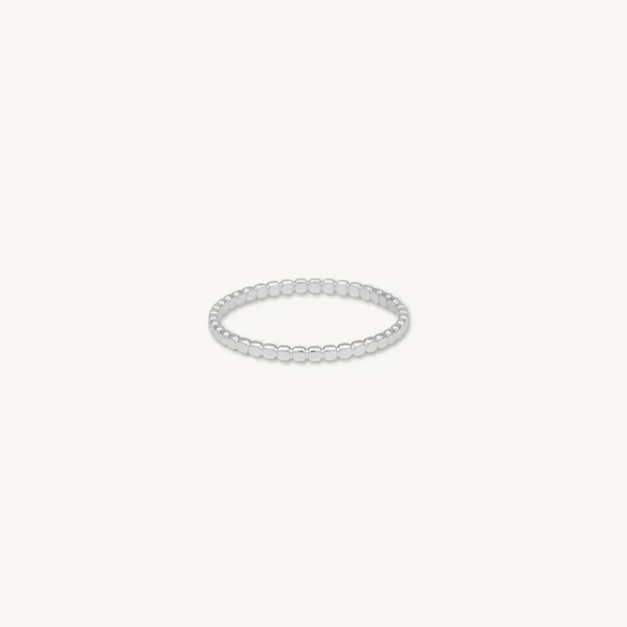 Rings Camile Stone Thin Ridge Stacker Ring
