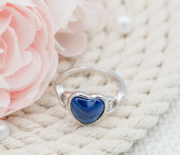 Rings Cherished Moments Sterling Silver Girls Mood Ring Heart