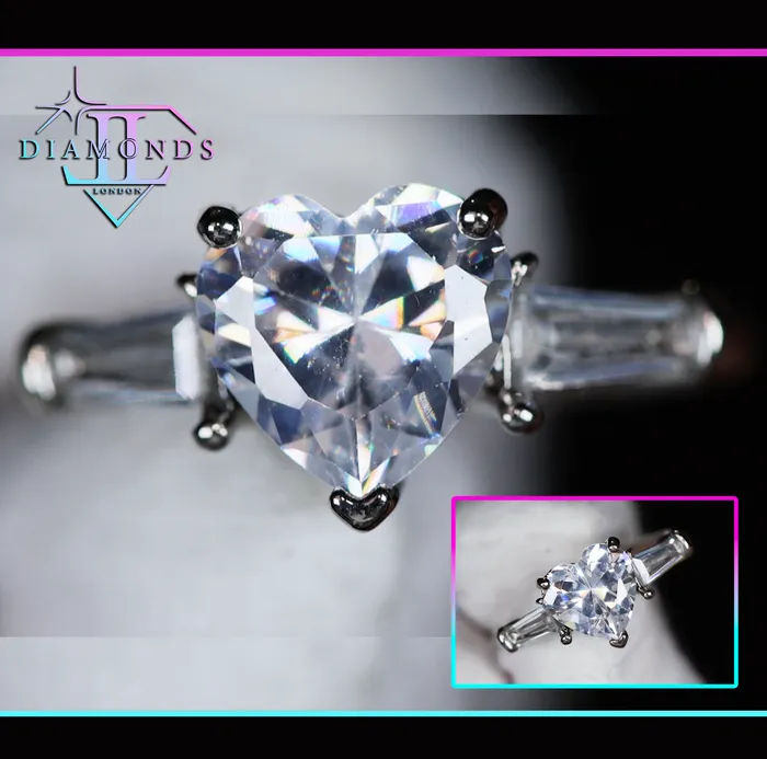 Rings Lab Diamonds London Diamond heart ring Womens Heart Cut Diamond Ring