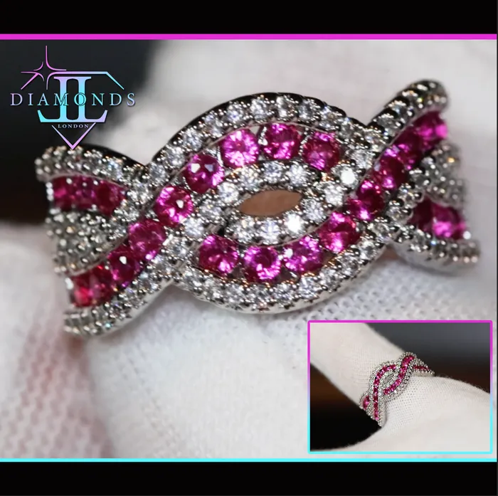 Rings Lab Diamonds London Red Diamond Ring Ruby Red Diamond Ring Womens Red Diamond Ring Mens Diamond Ring Infinity Ring Ruby Diamond Ring Infinity Rings