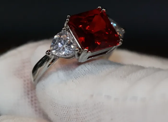 Rings Lab Diamonds London Three Stone Ring Red Diamond Ring Womens Engagement Ring